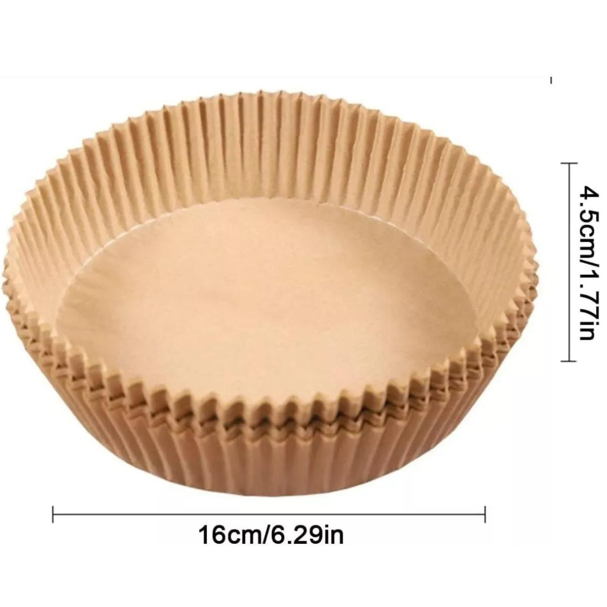 Papel para Freidora de Aire 20 cm - 100 unds